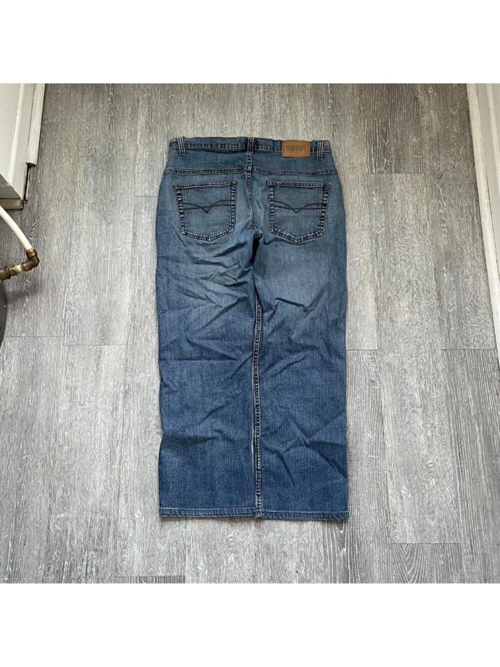 Navy Blue / Blue Vintage “El Dorado” Faded Denim Jeans / Pants